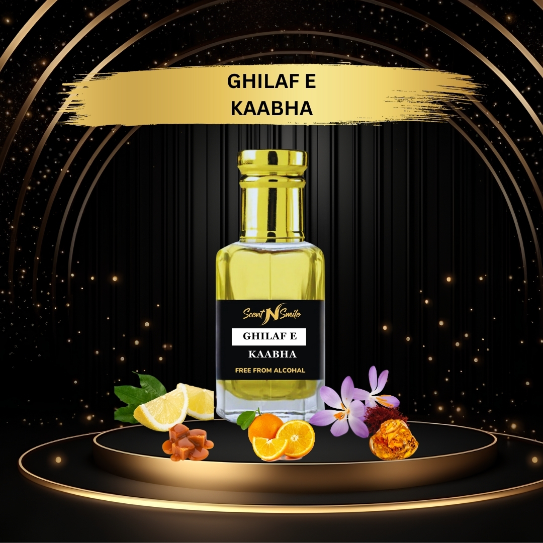 "Scent N Smile Ghilaf-e-Kaaba alcohol-free fragrance bottle"