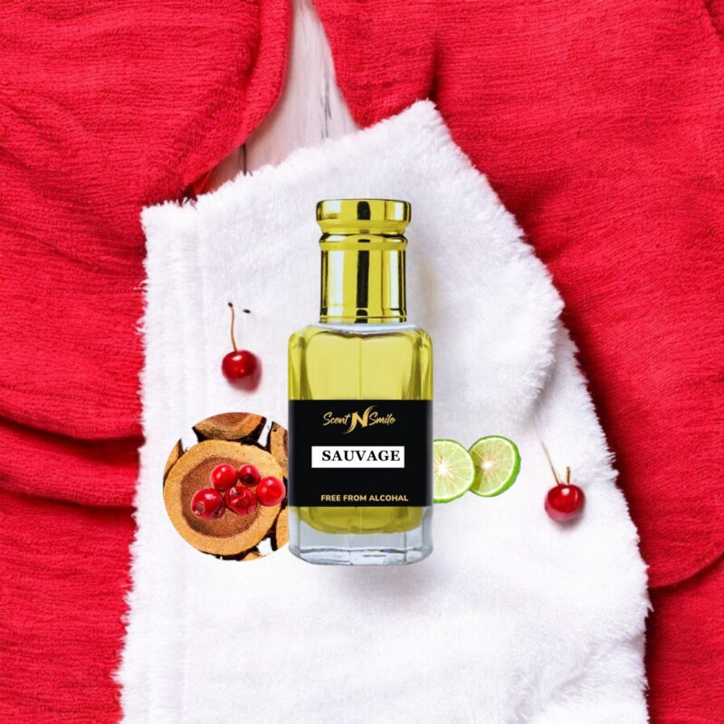 "Dior Sauvage alcohol-free perfume with premium design"